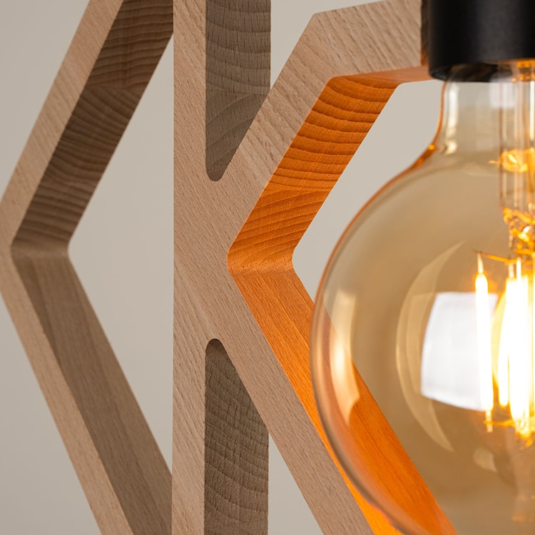 Lampa wisząca Caro drewno bukowe  - zdjęcie 9
