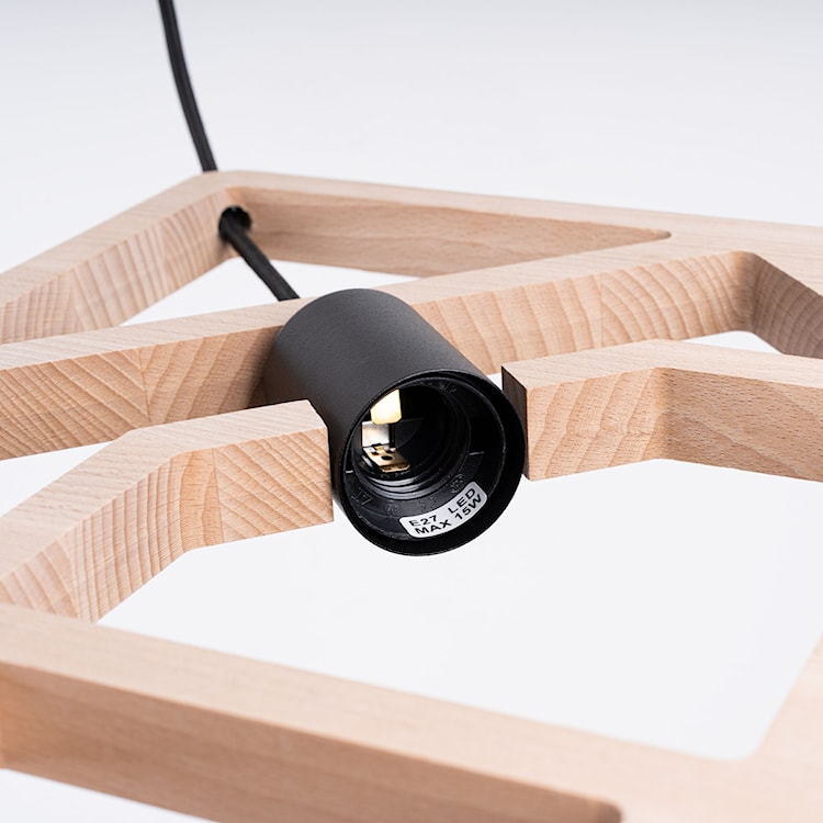 Lampa wisząca Caro drewno bukowe  - zdjęcie 12