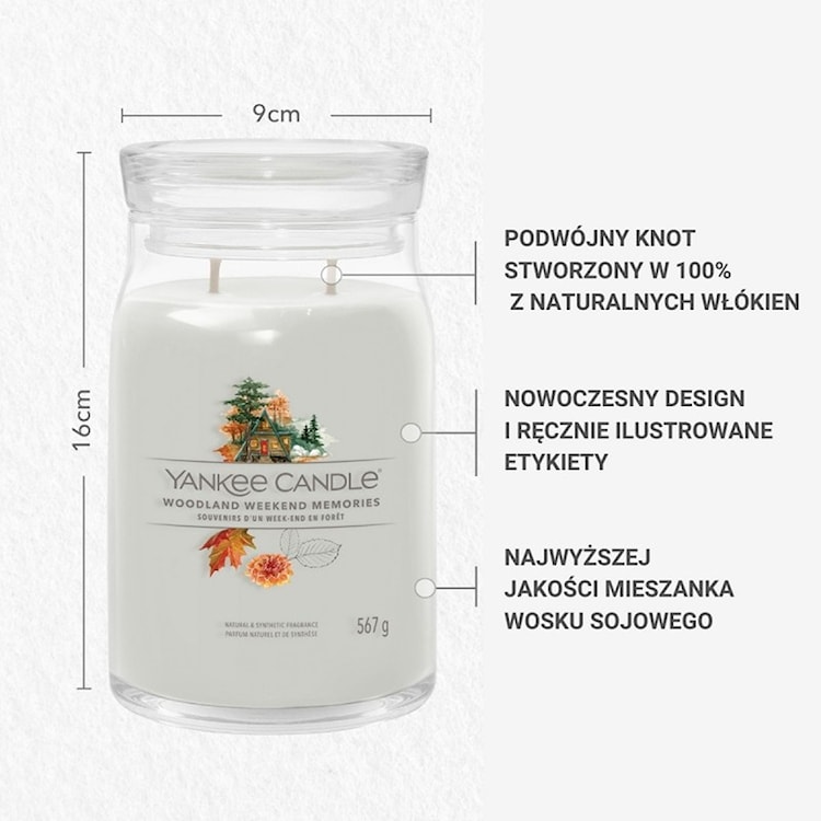 Świeca zapachowa Yankee Candle Woodland Weekend Memories 567 g  - zdjęcie 5