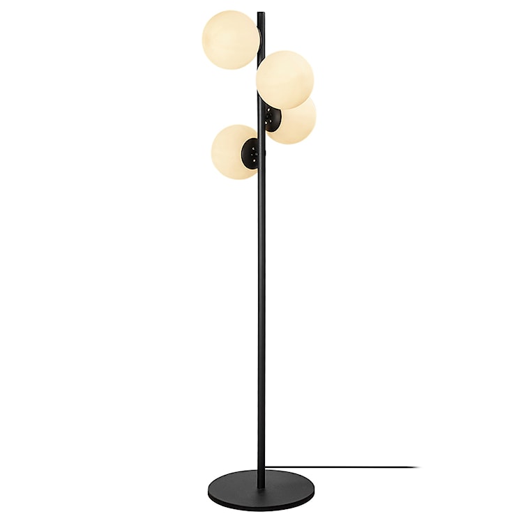 Lampa podłogowa Spinoza 130 cm czarno-biała  - zdjęcie 3