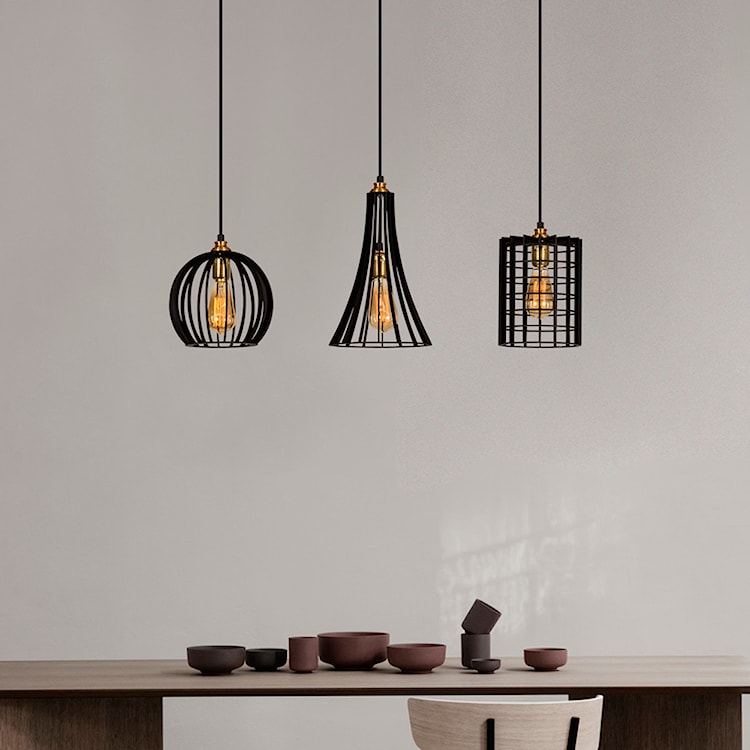 Lampa sufitowa Ozzia x3 nowoczesna czarna  - zdjęcie 3