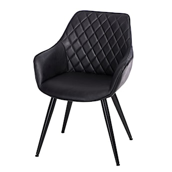 Krzesło tapicerowane Rox czarne
