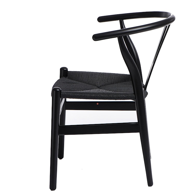 Krzesło Wicker czarne  - zdjęcie 6