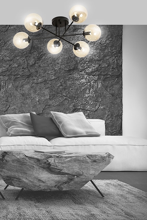 Lampa sufitowa Minturno miodowa x6  - zdjęcie 3