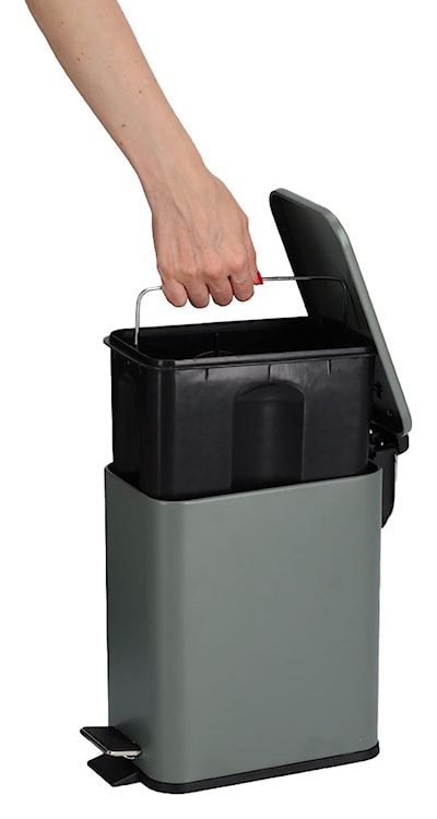 Kosz na śmieci Fleens zielony  - zdjęcie 2