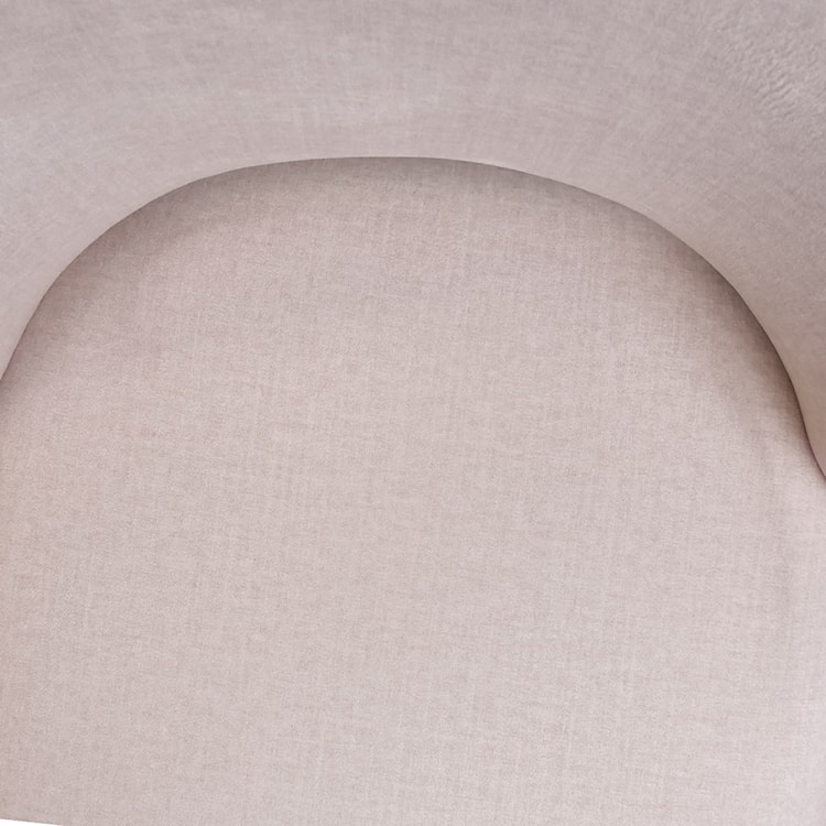 OUTLET Krzesło tapicerowane do jadalni Marizes w tkaninie łatwoczyszczącej kremowy welur  - zdjęcie 18