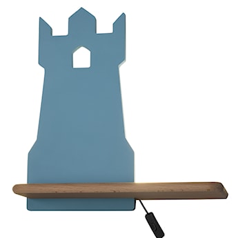 Kinkiet ścienny do pokoju dziecięcego Dreamie wieża z przewodem niebieski