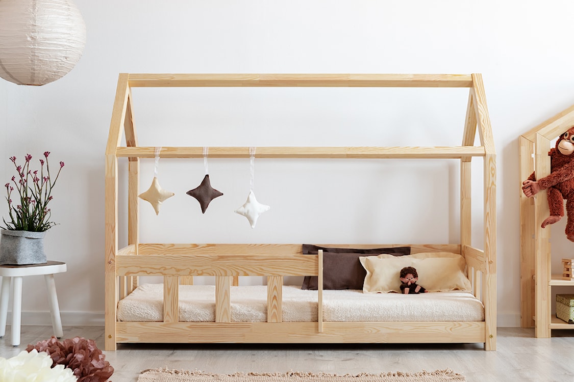 Łóżko Mallory domek dziecięcy z drewna 100x190 cm  - zdjęcie 3