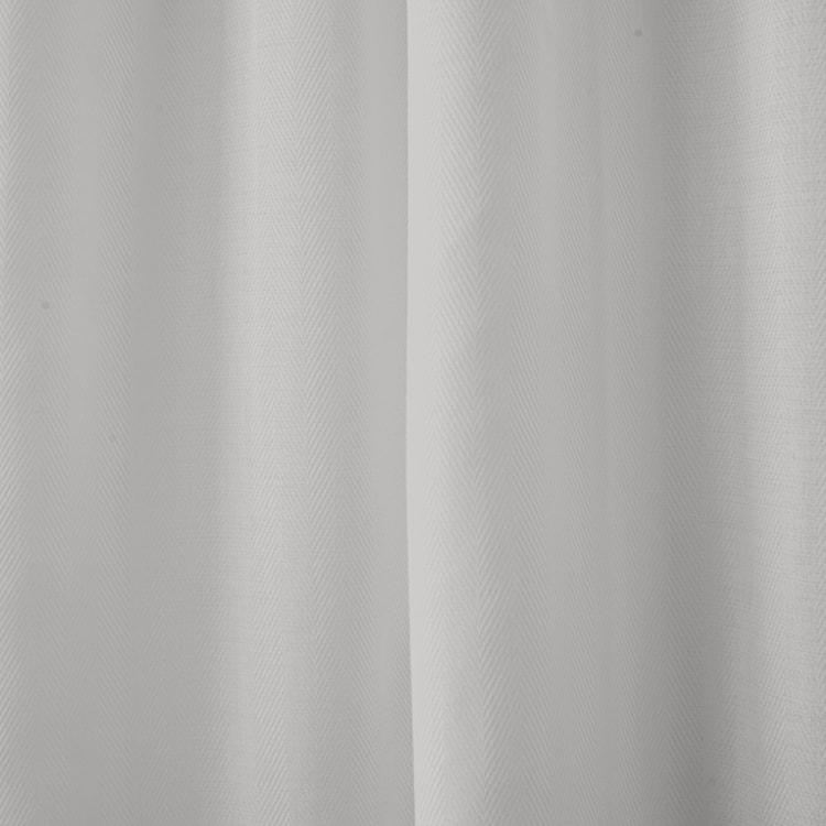 Zasłona do salonu Nucifera w tkaninie trudnopalnej 280x270 cm czarna  - zdjęcie 4