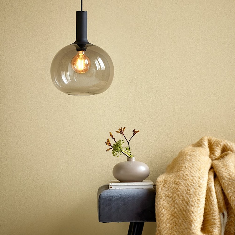 Lampa wisząca Alton średnica 25 cm szare szkło  - zdjęcie 2