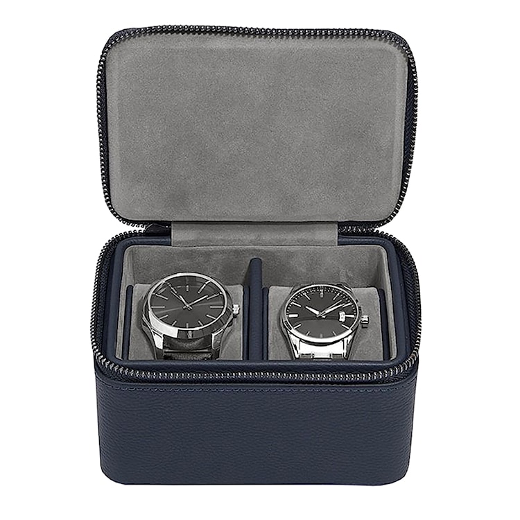 Organizer na biżuterię Pebble Large Travel Watch Box granatowy 