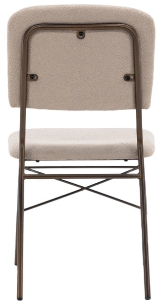 Krzesło tapicerowane Dhevis beżowe  - zdjęcie 5