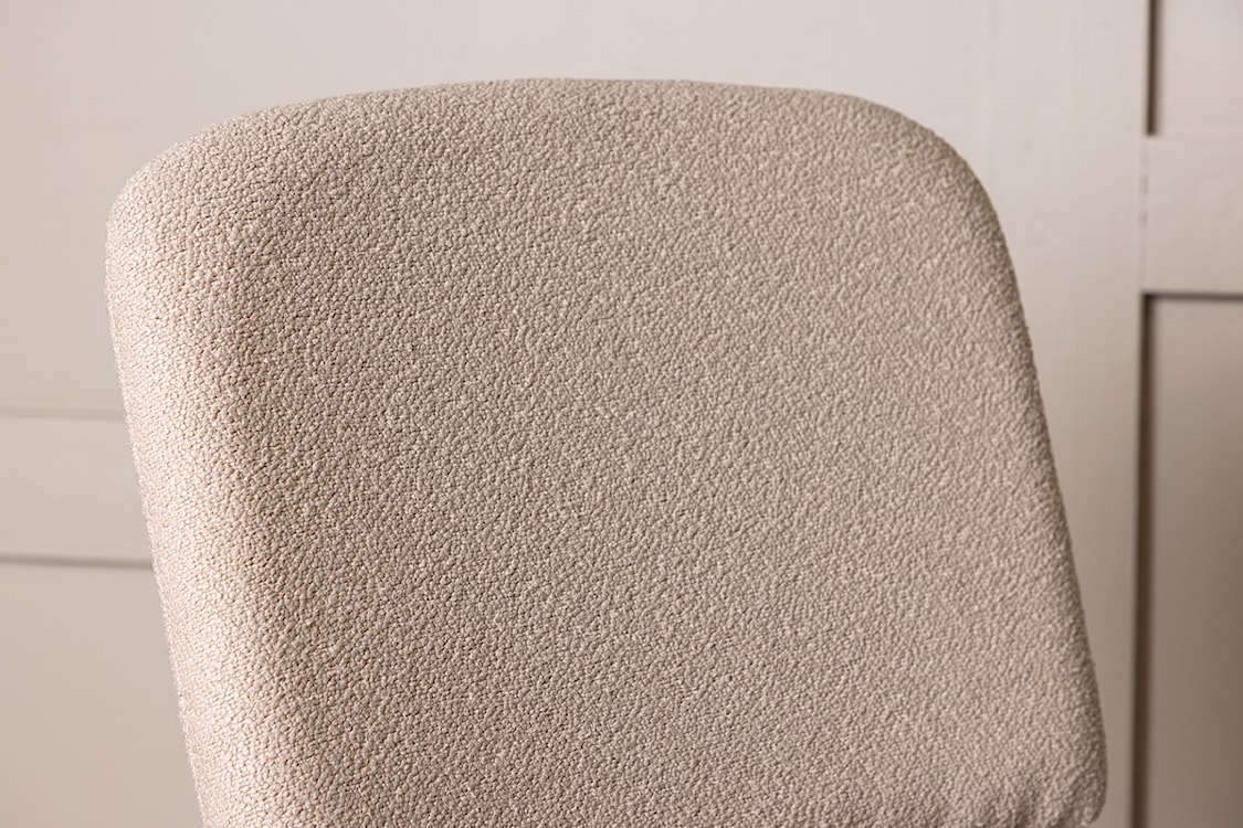Krzesło tapicerowane Dhevis beżowe  - zdjęcie 14
