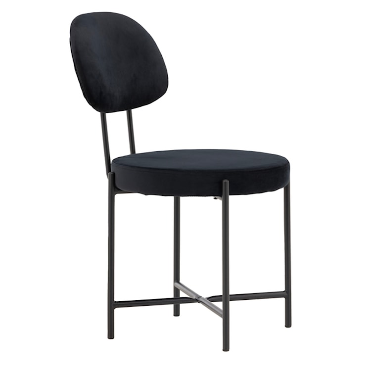 Krzesło tapicerowane Suggle czarny velvet  - zdjęcie 6