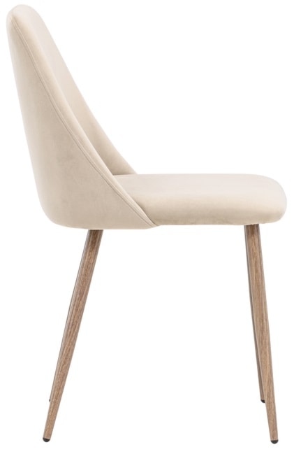 Krzesło tapicerowane Sianne brązowe  - zdjęcie 4