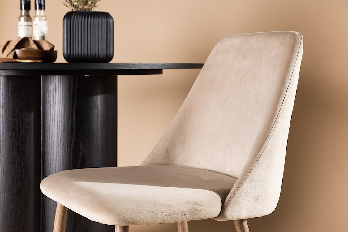 Krzesło tapicerowane Sianne brązowe  - zdjęcie 10
