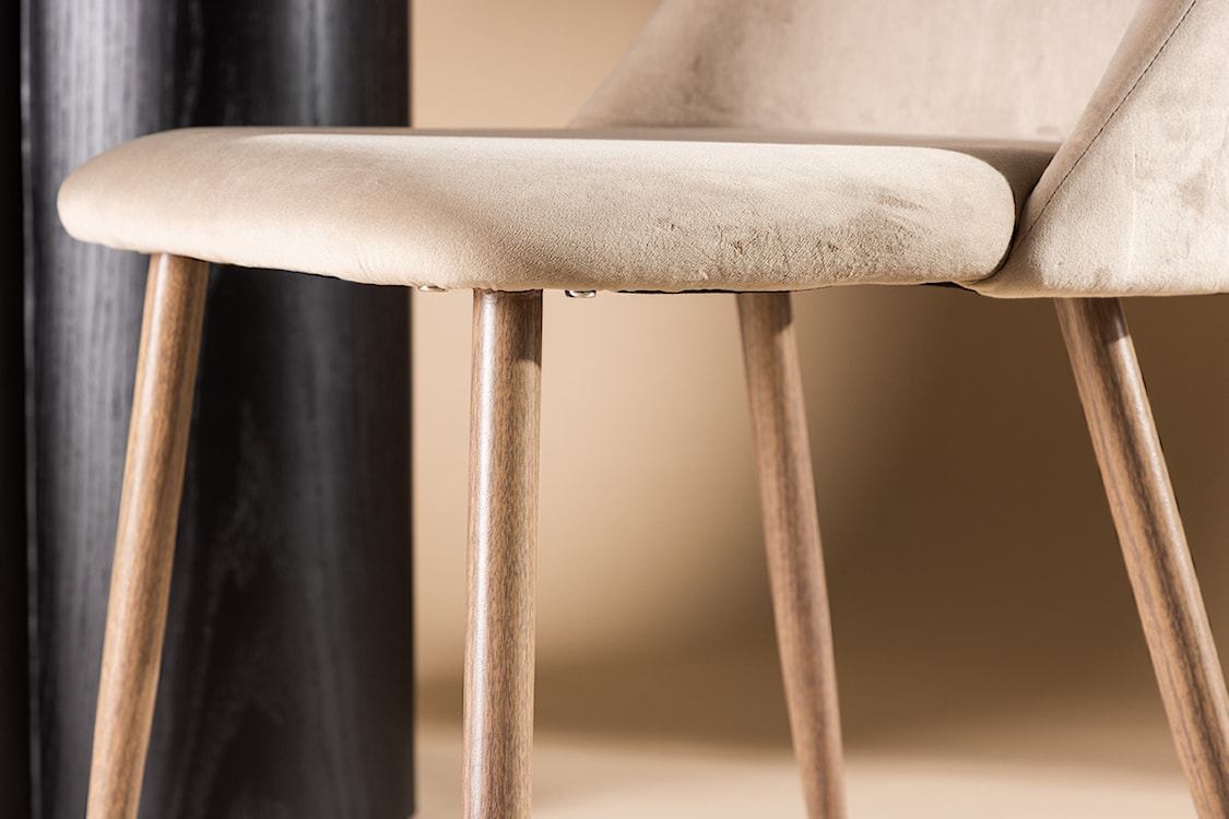 Krzesło tapicerowane Sianne brązowe  - zdjęcie 11