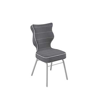 Krzesło biurowe Solo szare w tkaninie trudnopalnej rozmiar 3