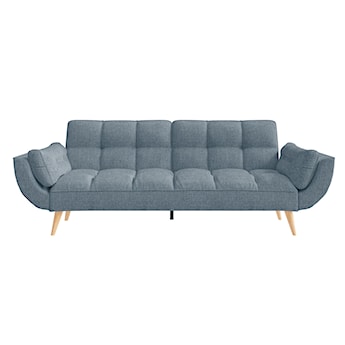 Kanapa rozkładana trzyosobowa Veries szenilowa pikowana denim