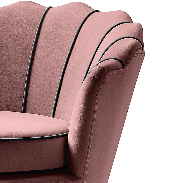 Fotel kubełkowy Stylocran różowy velvet  - zdjęcie 4