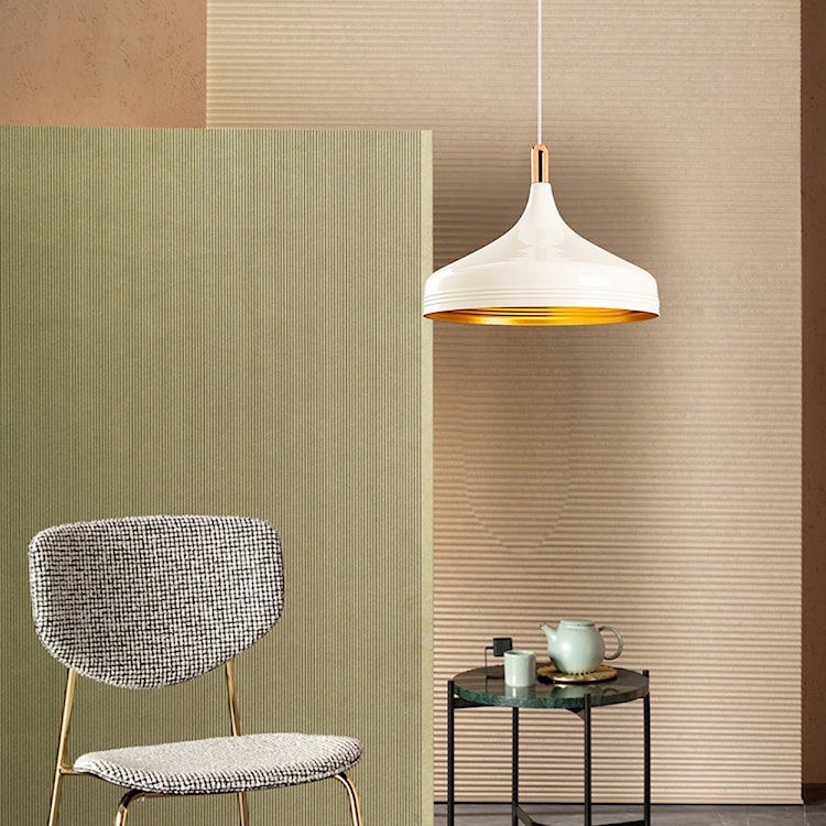 Lampa sufitowa Ardulace średnica 36 cm biała/złota  - zdjęcie 5