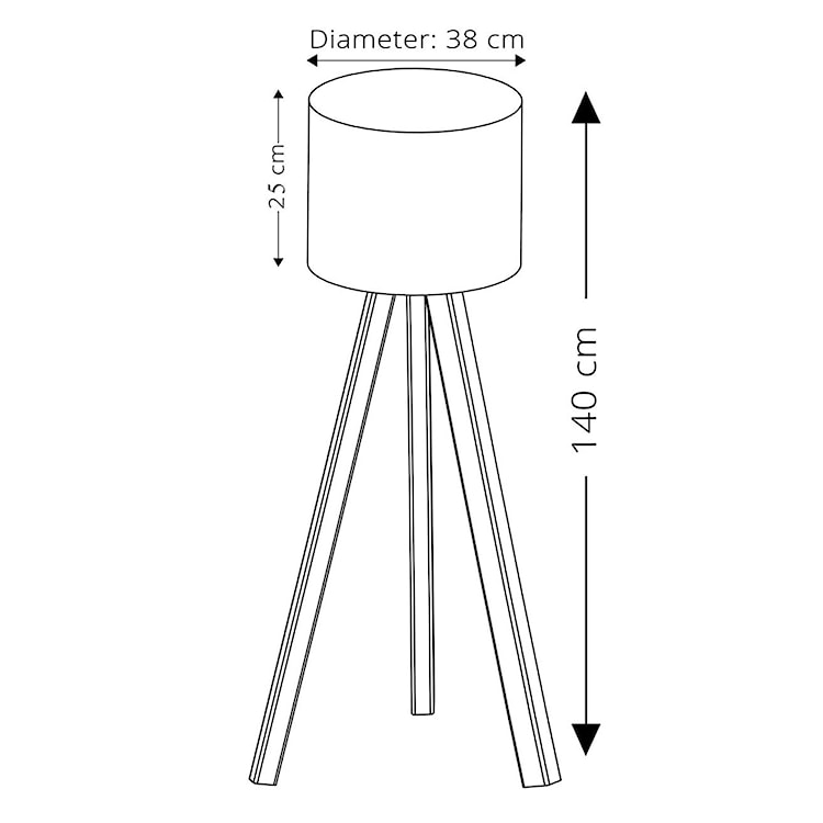 Lampa podłogowa Salika kremowa  - zdjęcie 3