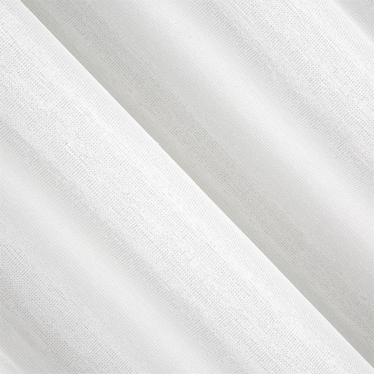 Firana Priscus 140x250 cm z błyszczącą nicią biała  - zdjęcie 3