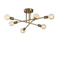 Lampa sufitowa Galium x6 złota