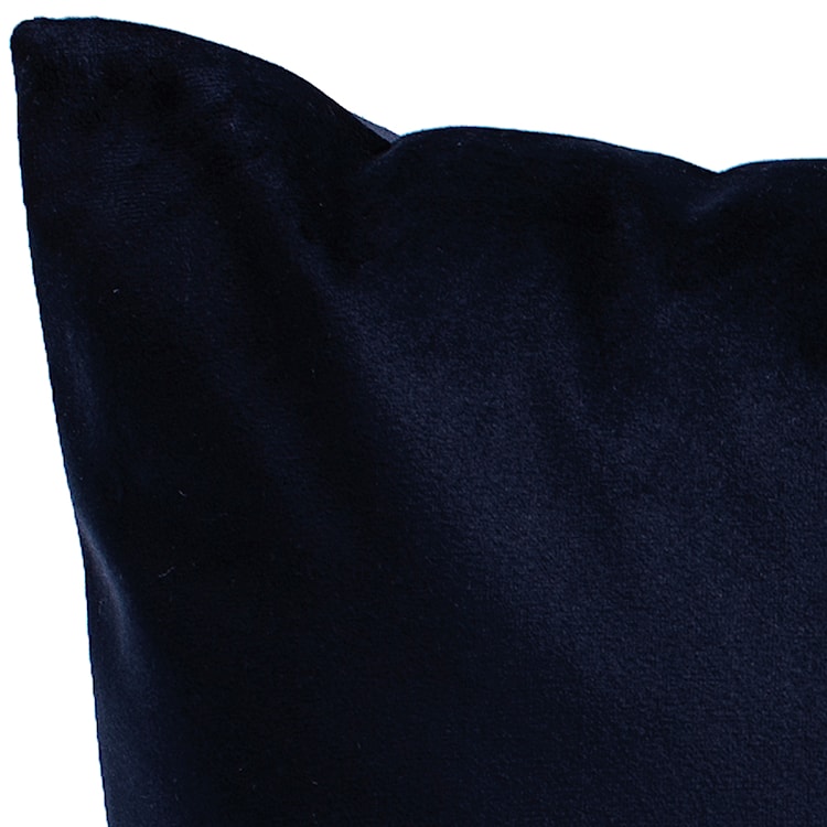 Poduszka dekoracyjna Sylvanca w tkaninie EASY CLEAN 45x45 cm granatowa z zamkiem ozdobnym  - zdjęcie 3