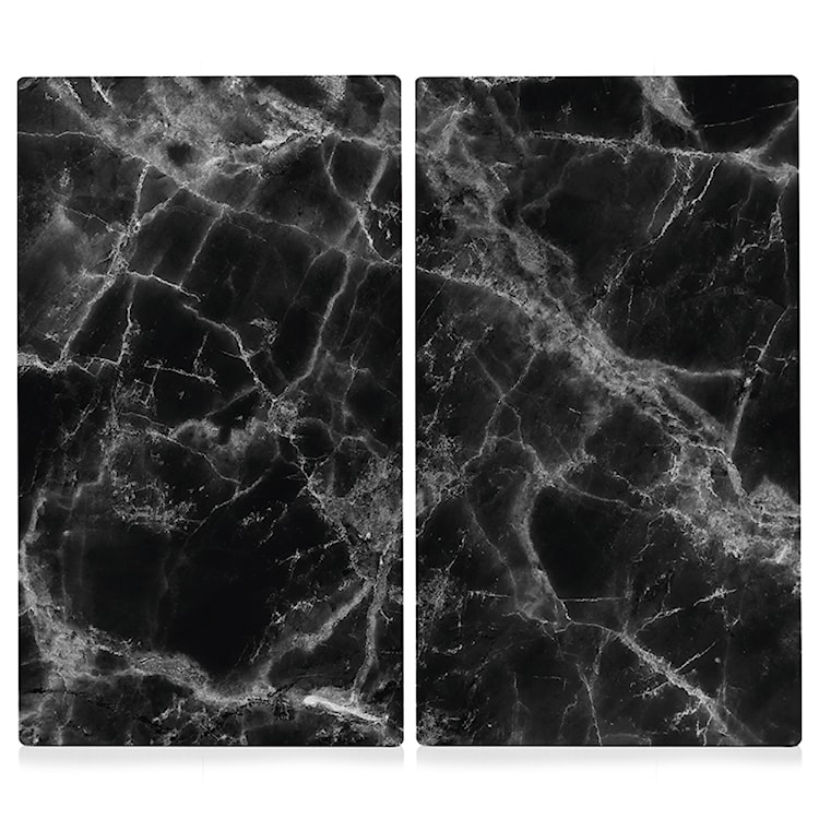 Zestaw desek do krojenia Stonne ze szkła czarny marmur 