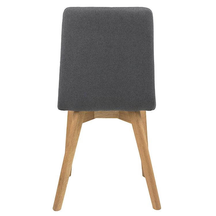 Krzesło tapicerowane Artito antracytowe na dębowych nóżkach  - zdjęcie 5