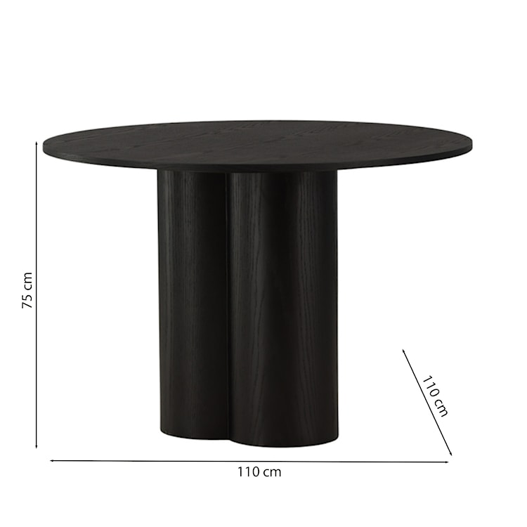 Stół do jadalni Convalder 110x110 cm mokka  - zdjęcie 6