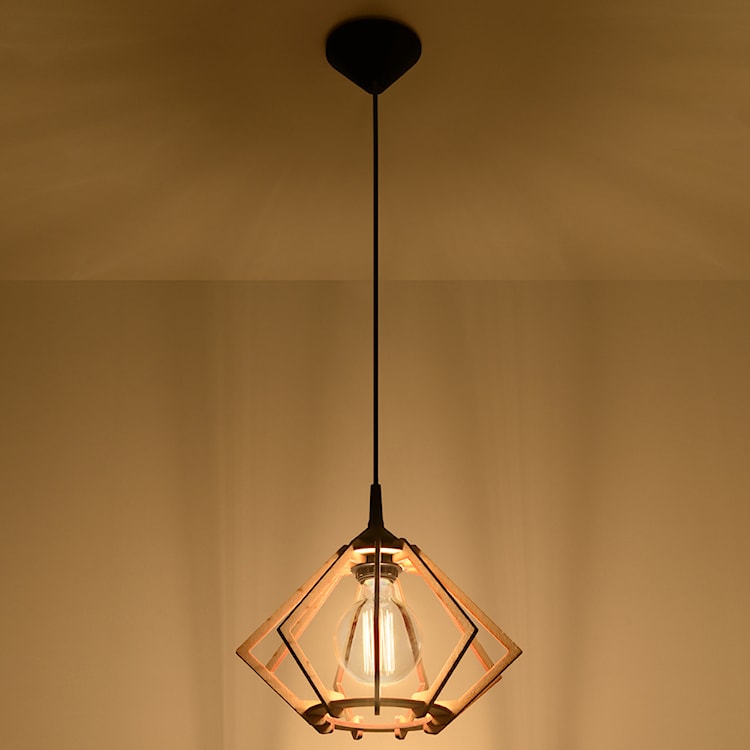 Lampa wisząca Pommeh drewniana średnica 27,5 cm  - zdjęcie 6