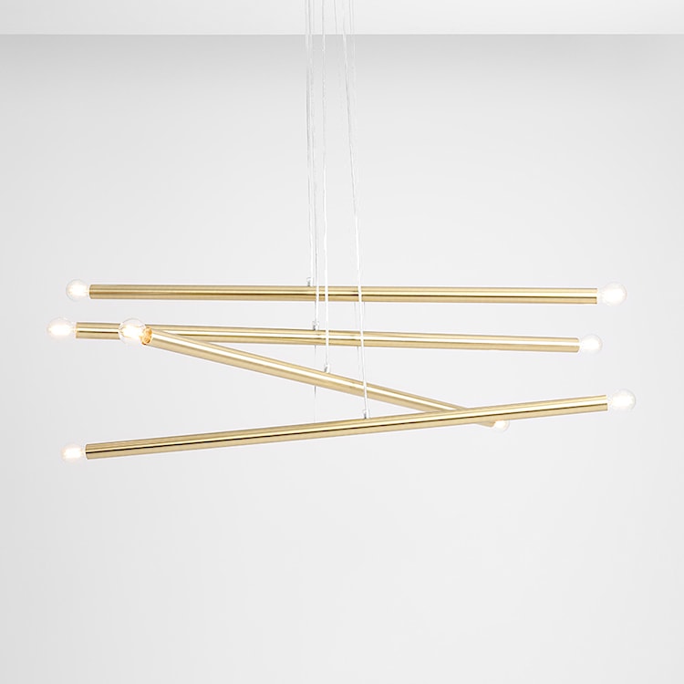 Lampa wisząca Assilves x8 złota  - zdjęcie 8