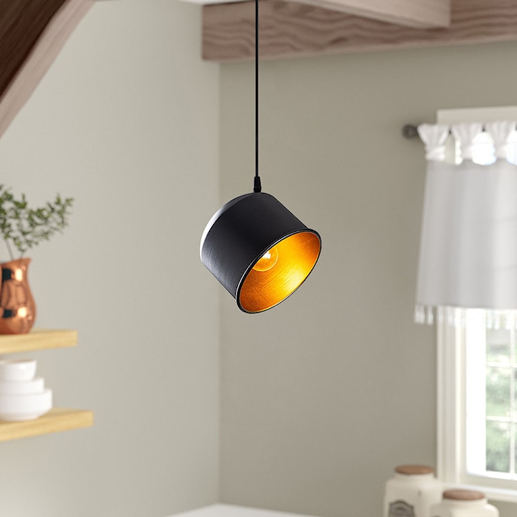 Lampa wisząca Hortensis 18 cm czarna  - zdjęcie 2