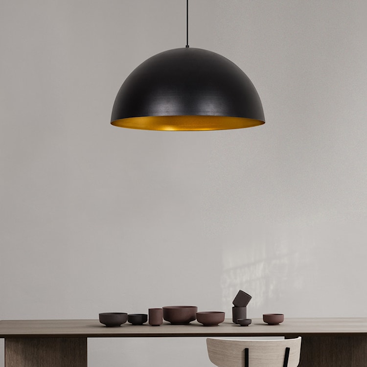 Lampa sufitowa Rientaki średnica 60 cm czarna  - zdjęcie 5