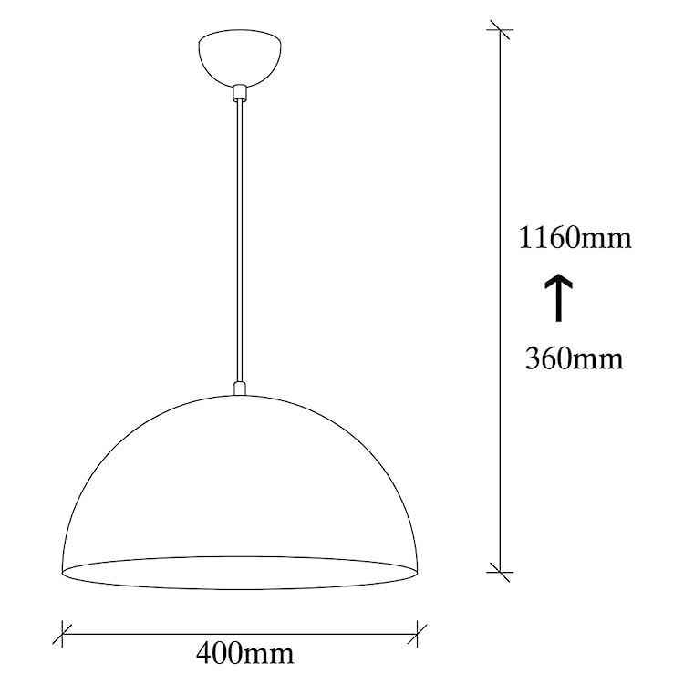 Lampa sufitowa Rientaki średnica 40 cm czarna  - zdjęcie 9