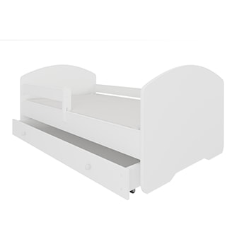Łóżko dziecięce Blasius 160x80 cm białe z barierką i szufladą