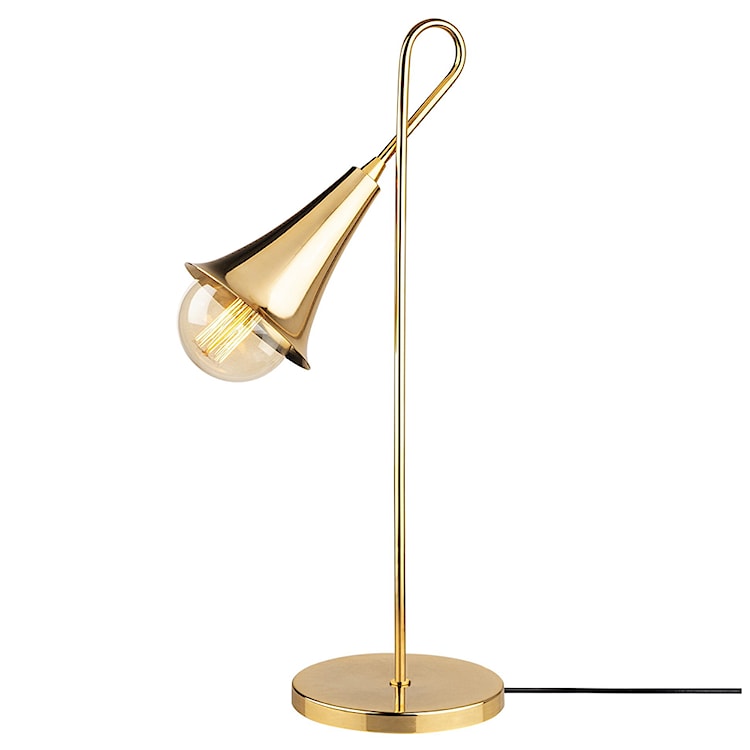 Lampa stołowa Fiertsy w kształcie trąbki złota  - zdjęcie 2