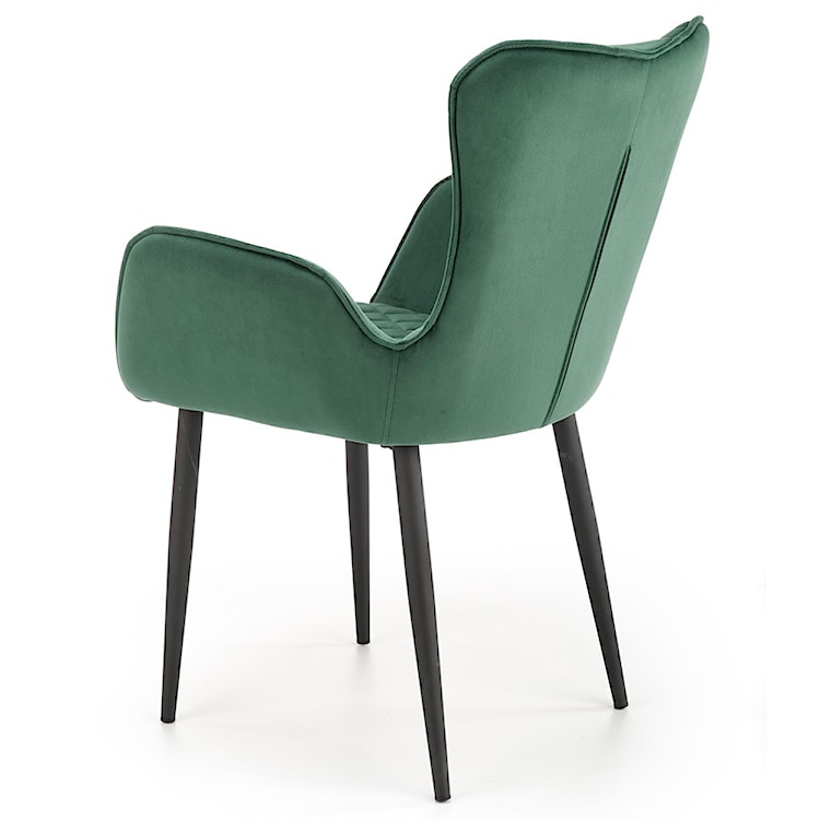Krzesło tapicerowane Uragems zielone  - zdjęcie 4