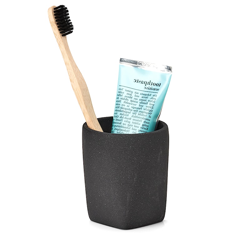 Kubek na szczoteczki Newia czarny  - zdjęcie 2