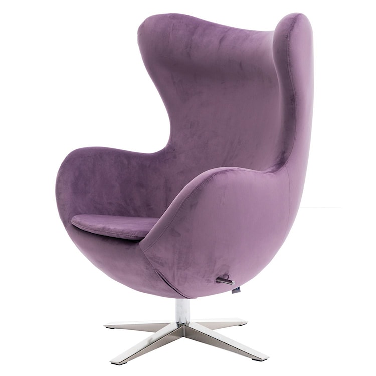 Fotel Jajo Velvet fioletowy 