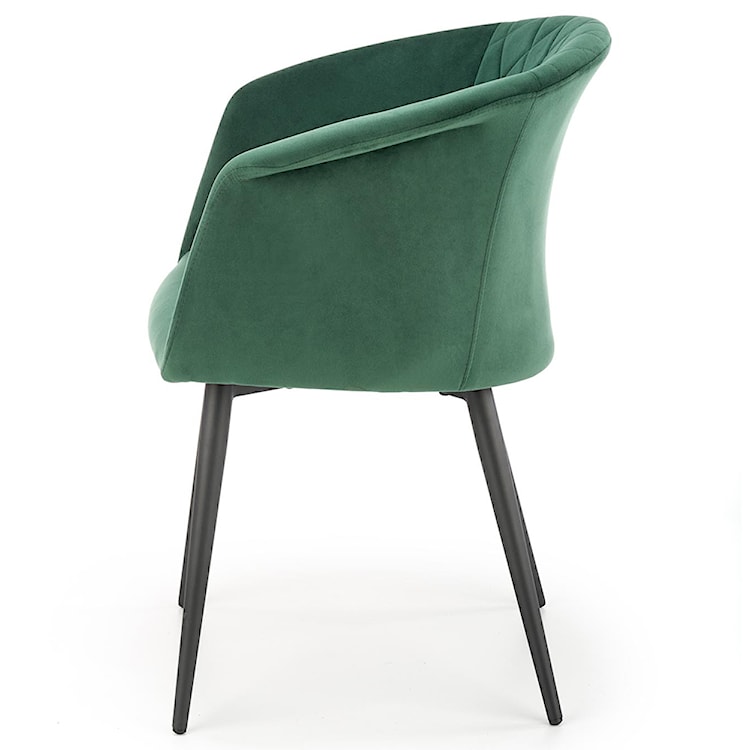 Krzesło tapicerowane Foggles zielone  - zdjęcie 4