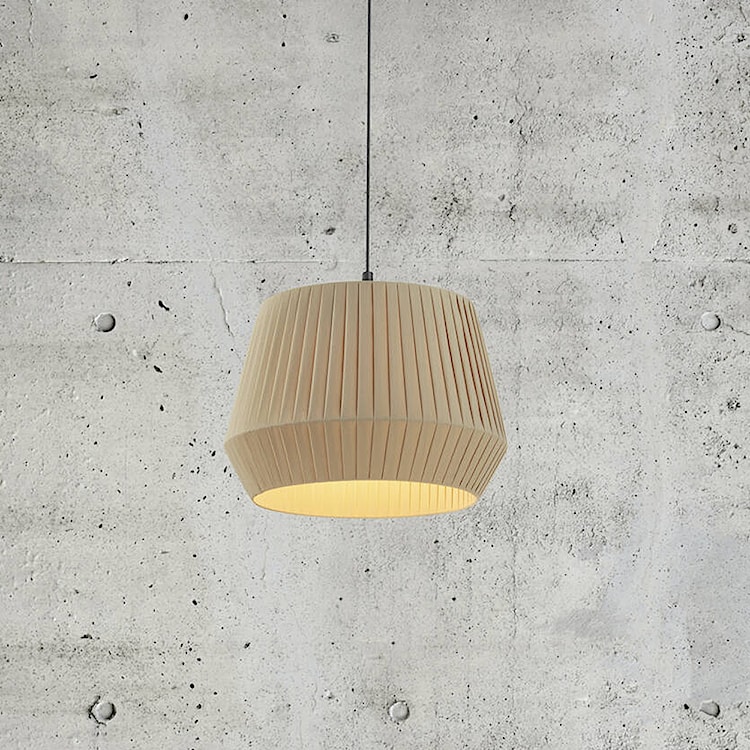 Lampa wisząca Dicte średnica 40 cm beżowa  - zdjęcie 3