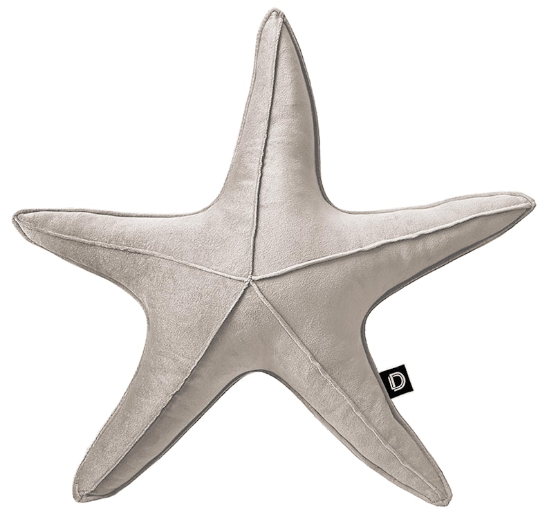 Poduszka dekoracyjna Velvet 53 cm rozgwiazda beż 