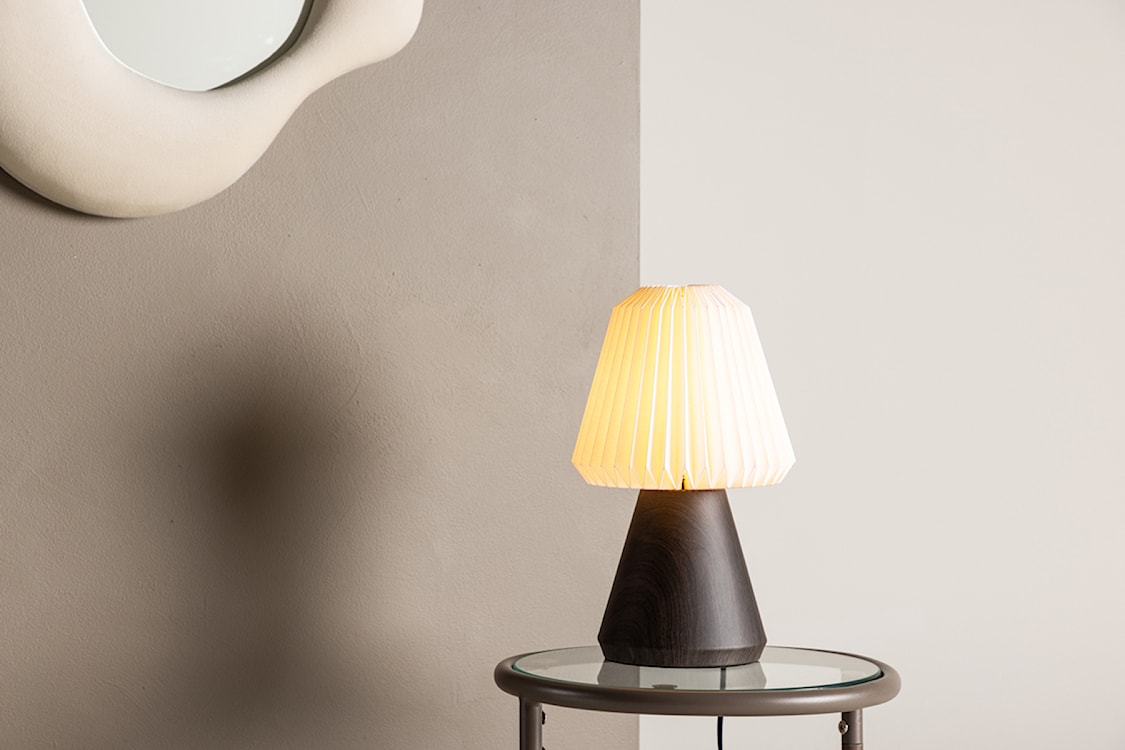 Lampa stołowa Fjallen 33 cm biała/orzech  - zdjęcie 3