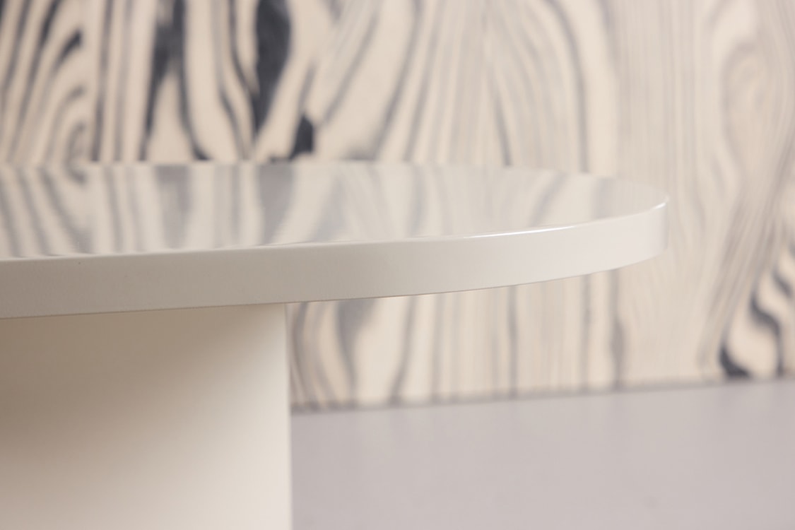 Stolik kawowy Ritony 130x65 cm jasnobeżowy  - zdjęcie 4