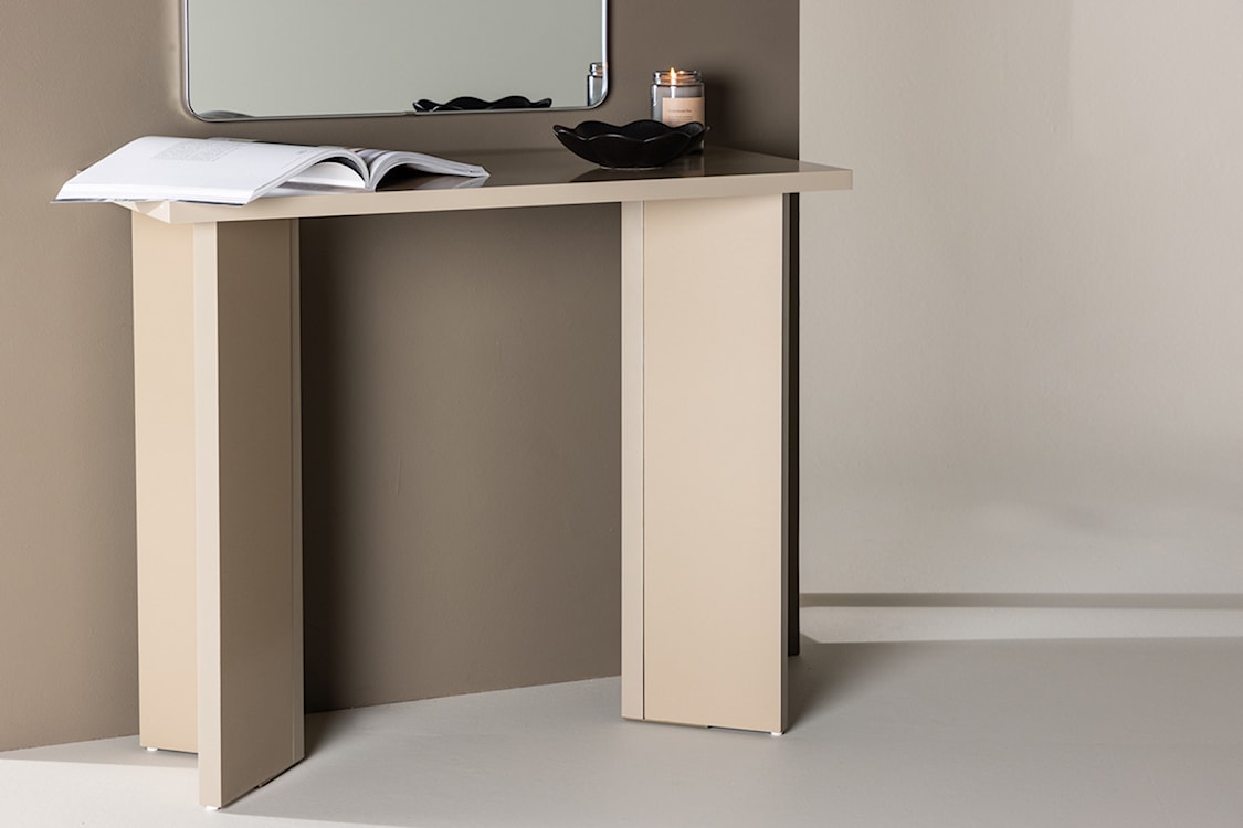 Toaletka biurko Runetice 90 cm kremowa  - zdjęcie 2