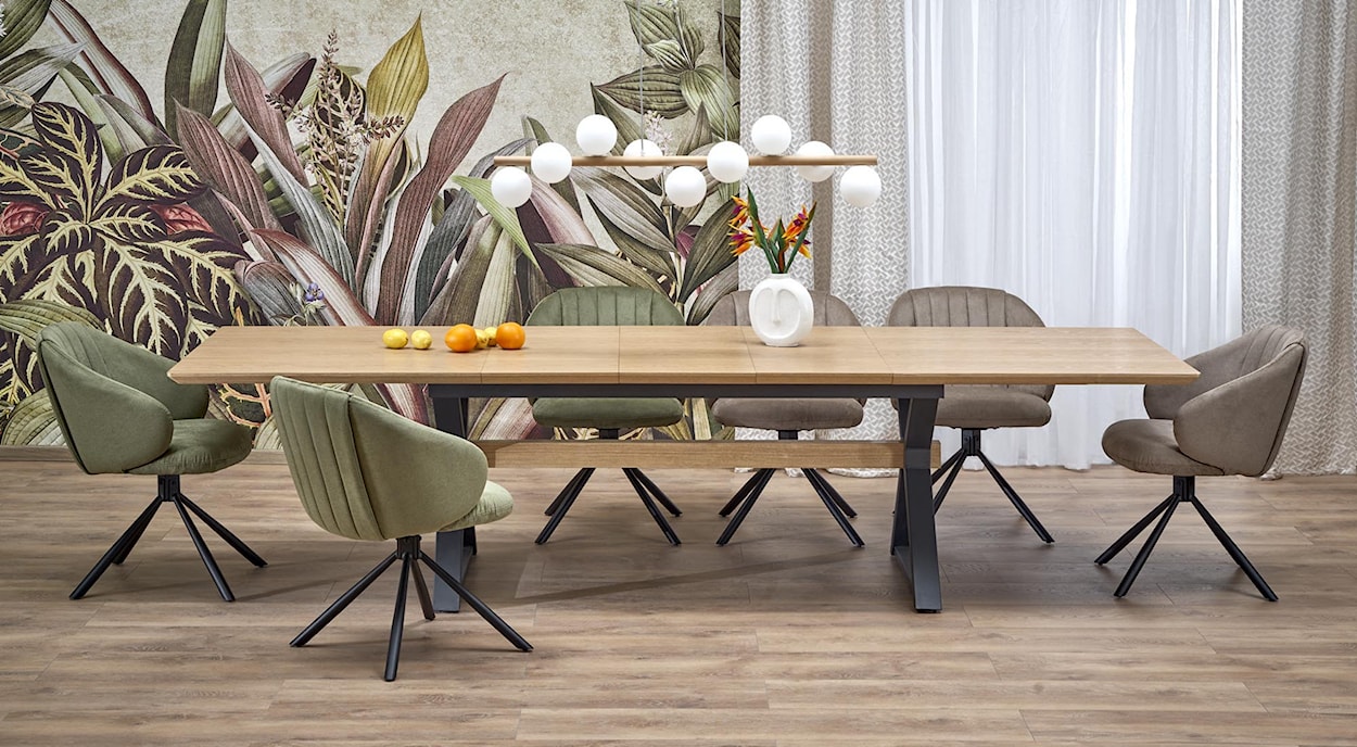 Stół rozkładany Rigally 180-300x100 cm dąb naturalny  - zdjęcie 2
