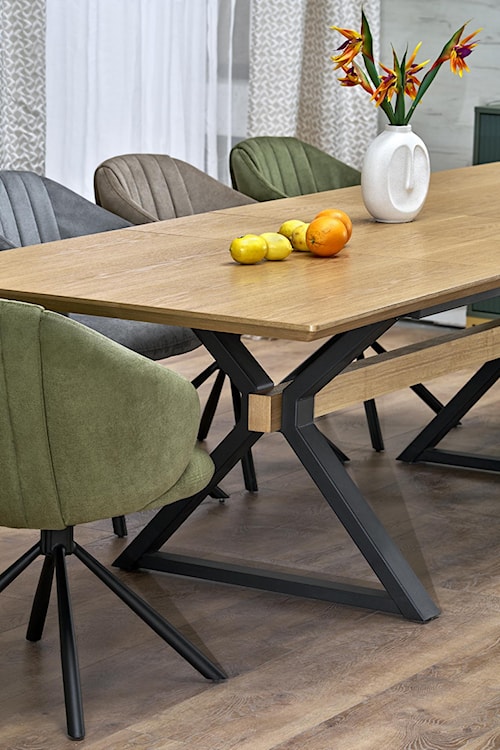 Stół rozkładany Rigally 180-300x100 cm dąb naturalny  - zdjęcie 4